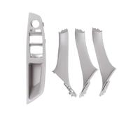 GearHaven Cubierta del panel del reposabrazos interior de la manija del tirador de la puerta interior Compatible con el automóvil con volante a la izquierda de la serie 5(white)