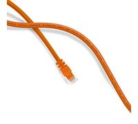 GearIT 0,45m Meters CAT5e Cable de Red Ethernet, Cat.5e con Conectores RJ45 | Gigabit LAN 10/100Mbit/s | UTP | Módem/Router/conmutador/Punto de Acceso/Campos de conexión, Naranja