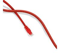 GearIT - Cable de Red Ethernet Cat5e de 0,5 pies - Cable de Red RJ45 sin Enganche para Ordenador, Color Rojo Rosso 150 Feet