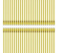 GearIT Cat5e Cable de conexión Ethernet 0,5 pies - 5E RJ45 Cable de Red LAN para computadora, Amarillo [garantía de por Vida] Amarillo 1 Foot (50-Pack)