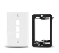 GearIT - Placa de Pared Ethernet (Cat. 6, RJ45, 1 Puerto)