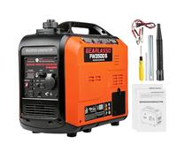 GEARLASSO Generador de corriente inverter de 3300 W, generador de gasolina, generador de energía de gasolina, muy silencioso, generador de 4 tiempos con USB, camping, autocaravanas, casa o obras