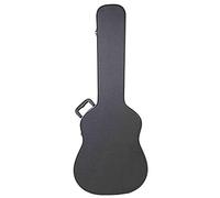 Gearlux Funda rígida para guitarra acústica Dreadnought con compartimento para accesorios, color negro