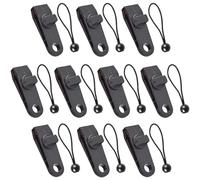GEARMAX 10 Piezas Abrazaderas para Toldos, Pinzas para Sujetar Toldos, Clips de Lona, Clip de Tienda con 10 Cuerdas Atadas, para Barcos, Acampar, Agricultura, Cubiertas Botes