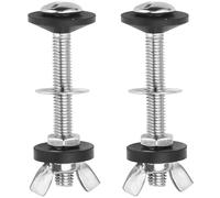 GEARMAX 2 Piezas Inodoro Tanque Tornillo, Tornillos para Sujetar Cisterna, Tornillos de Fijación para Inodoro, Tornillos y Juntas para Cisterna WC