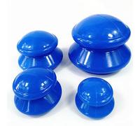 Gearmax 4 Pcs Ventosas para Masaje Anticelulitis, Juego de Ventosas Fisioterapia Médicas, Latas de Ventosas Corporales de Succión al Vacío para el Cuerpo contra la Tensión Celulitis Envejecimiento