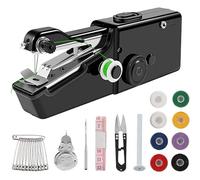GEARMAX Máquina de Coser Portátil, Mini Máquina de Coser de Mano, Máquina de Coser Pequeña, para Viajes o Uso Doméstico (Negro)