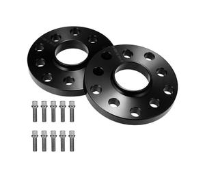 GEARMONSTER Juego de espaciadores de rueda, 2 x 15 mm, LK: 5 x 100 y 5 x 112 mm NLB: 57.1, espaciadores de rueda de 30 mm con 10 tornillos de rueda M14 x 1,5 x 45 mm