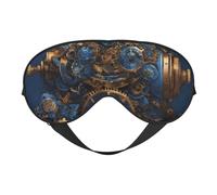Gears Clock - Antifaz para dormir cómodo con diseño de reloj de bronce, para hombres y mujeres, ligero, para viajes, siesta, meditación, yoga, trabajo