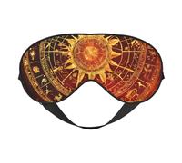 Gears Clock - Antifaz para dormir con estampado de siglo de bronce, antifaz suave con correa ajustable para dormir, viajar y relajarse