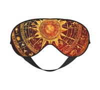 Gears Clock - Antifaz versátil con estampado de siglo de bronce, cobertura completa, ayuda para dormir, ligera, transpirable, viajes, camping
