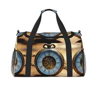 Gears Clock - Bolsa de viaje grande, plegable, impermeable, para playa, natación, piscina, deportes, gimnasio