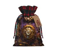 Gears Clock Bronze Century 1 bolsa de material duradero de 8.3 x 11.8 pulgadas con cordón para regalo elegante de Halloween