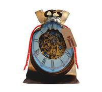 Gears Clock Bronze Century Print Cordón Regalo Bolsas de temporada Celebraciones Eco-Conscious Holiday Gift Packaging