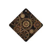 Gears Clock Bronze Century Printing - Ambientadores para coche, 10 unidades, para hojas colgantes perfumadas para baño, con cuerda