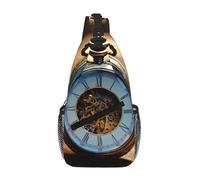Gears Clock Bronze Century - Riñonera cruzada para el hombro, correa de hombro, cintura para hombres y mujeres