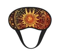 Gears Clock - Máscara de ojos con estampado de siglo de bronce para dormir, máscara de dormir suave y cómoda, máscara opaca para viajes, camping