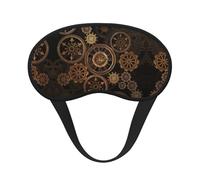 Gears Clock - Máscaras para dormir con diseño del siglo de bronce, cubierta de ojos sedosa, satén suave, correa elástica, sombra de ojos para mujeres y hombres