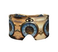 Gears Clock - Orejeras para dormir ultrafinas y transpirables con estampado de bronce para dormir con sonido ajustable