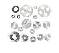 gears, Juego de engranajes metálicos métricos for minitornos C2/C3-398G, BD6-7/CX704, G8688 y Compact 9,For machine tools(18Pcs C3)