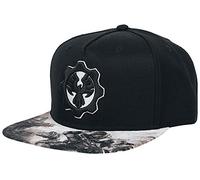 Gears of War Logo Snapback Cap Negro, Algodón,