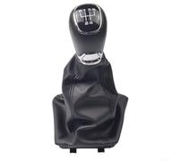 GearShiftKnobforSkodaOctavia2A5A62004-2012,MetalPlasticShifterwithLeatherBoot,DirectReplacementBlack(5 velocidades)