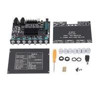 Gearwell Bluetooth Amplificador Módulo, amplificador de potencia de canal 2.1, placa de amplificador de audio, soporte de disco USB Aux, entrada de tarjeta de sonido y micrófono,