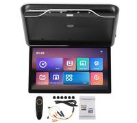 Gearwell Flip Down Monitor, TV de Techo de Montaje en el Techo Compatible con Android 10.0, Pantalla de automóvil de 19 Pulgadas, Monitor de Gastos Superiores Multimedia HD (Black)