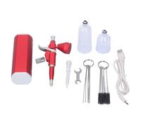Gearwell Kit de aerógrafo, pistola de aerógrafo de mano automática, mini aerógrafo recargable de 25 a 30 PSI para manualidades y trabajos de pintura