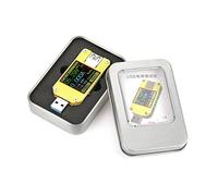Gearwell Meder USB, UM34 UM34C Tipo C Voltaje y Tester de corriente con control de la aplicación, medidor de potencia USB 3.0 para sistemas de medición digital (Um34c)
