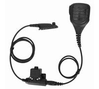 Gearwell Micrófono de Hombro, micrófono portátil de 7.1 mm con U94 PTT, Micrófono Walkie Talkie Compatible con GP338 GP328 GP340 GP380