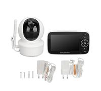 Gearwell Monitor para bebés, cámara de vídeo inalámbrica para bebés, Pantalla de 4,3 Pulgadas, intercomunicador de 2 vías, Monitor de visión Nocturna, de Audio y vídeo para
