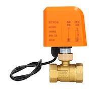Gearwell Motorized Ball Valve, DN20 2-Way Normally Open Electric Ball Valve, 2-Wire Actuated Valve AC 220V for Water Heating HVAC Plumbing