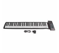 Gearwell Roll Up Piano, 61 Teclas Teclado Plegable, Piano portátil de Mano con función Midi y Pantalla Digital LED