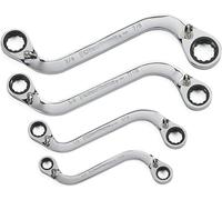 GearWrench 4 Pc. 12 Pt. Reversible S-Shape Double Box Ratcheting Wrench Set, SAE - 85399
