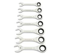 GEARWRENCH 7 llaves de trinquete combinadas de 90 dientes y 12 puntos, SAE | 86858