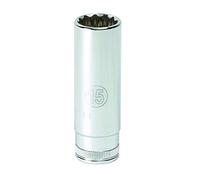 GEARWRENCH 80236 - Llave métrica profunda de 12 puntos de 1/4 pulgadas, 9 mm