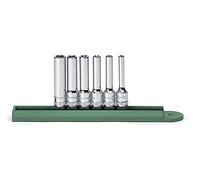 GearWrench 80322 6 Piece 1/4-Inch Drive Deep E Socket Set