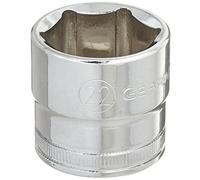 Gearwrench 80332 3/8 "Drive 6 Point Estándar Metric Socket 22 mm, color negro