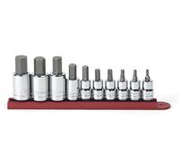 Gearwrench 80579 (10 piezas, 3/4, 3/8 y 1/2 pulgadas Drive SAE Hex Bit Socket Set