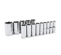 Gearwrench 80733 1/2-inch unidad Sae profundo 6 punto socket set, 14 piezas
