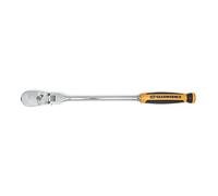 GearWrench 81210T carraca de cabeza flexible de doble material en forma de lágrima con accionamiento de 3/8", 13"