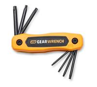 GearWrench 83507 Juego de llaves hexagonales plegables Torx segura contra manipulaciones, 8 piezas