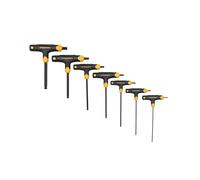 GearWrench 83516 Juego de llaves hexagonales métricas de punta esférica, con mango en T, 7 piezas