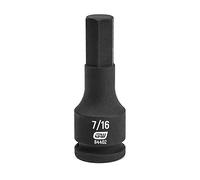 GEARWRENCH 84402 - Broca hexagonal de impacto SAE de 3/8 pulgadas 7/16 pulgadas
