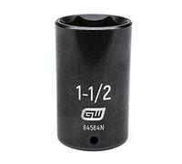 Gearwrench 84564 N 1/2 "Drive 6 Punto de impacto profundo Sae Socket 1 - 1/2", negro