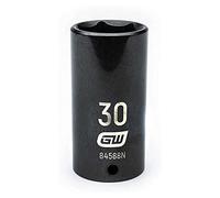 Gearwrench 84588 N 1/2 "Drive 6 Punto Profundo Impacto llaves de vaso (30 mm), color negro