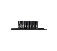 Gearwrench 84915 N 8 pc. 3/8 "Drive 6 Punto de impacto profundo Sae Socket Set, Negro