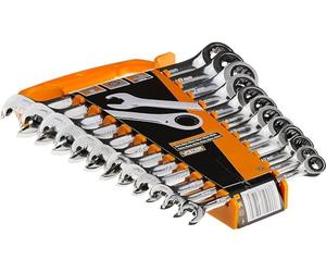 GearWrench 85597 Juego de Llaves Métricas de Trinquete de Extremo Abierto, 12 Piezas