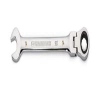 GearWrench 86714 - Llave combinada de trinquete de cabeza flexible de 14 mm con arco oscilante de 4 grados de 12 puntos - 86714